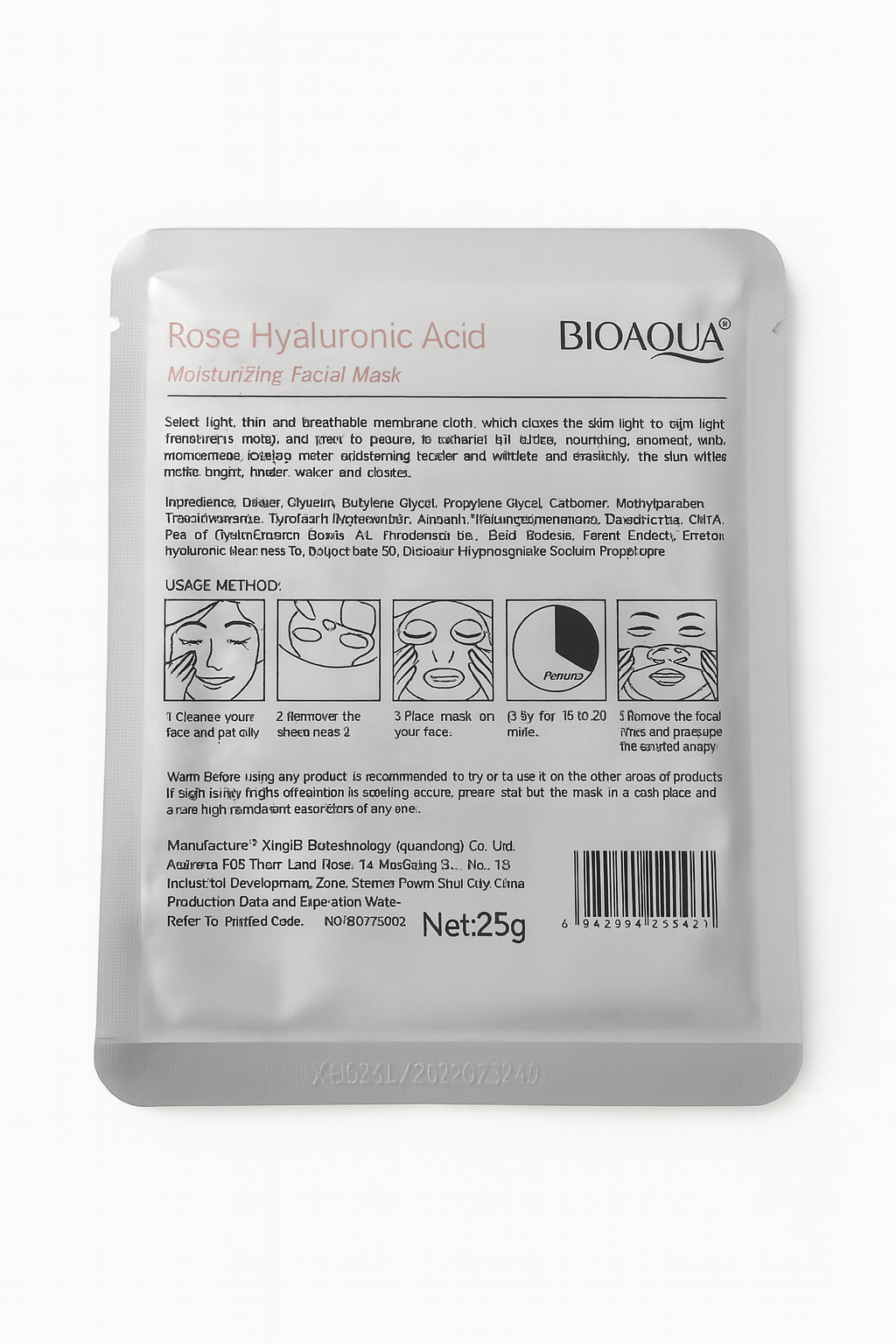 Rose Hyaluronic Acid Arcmaszk