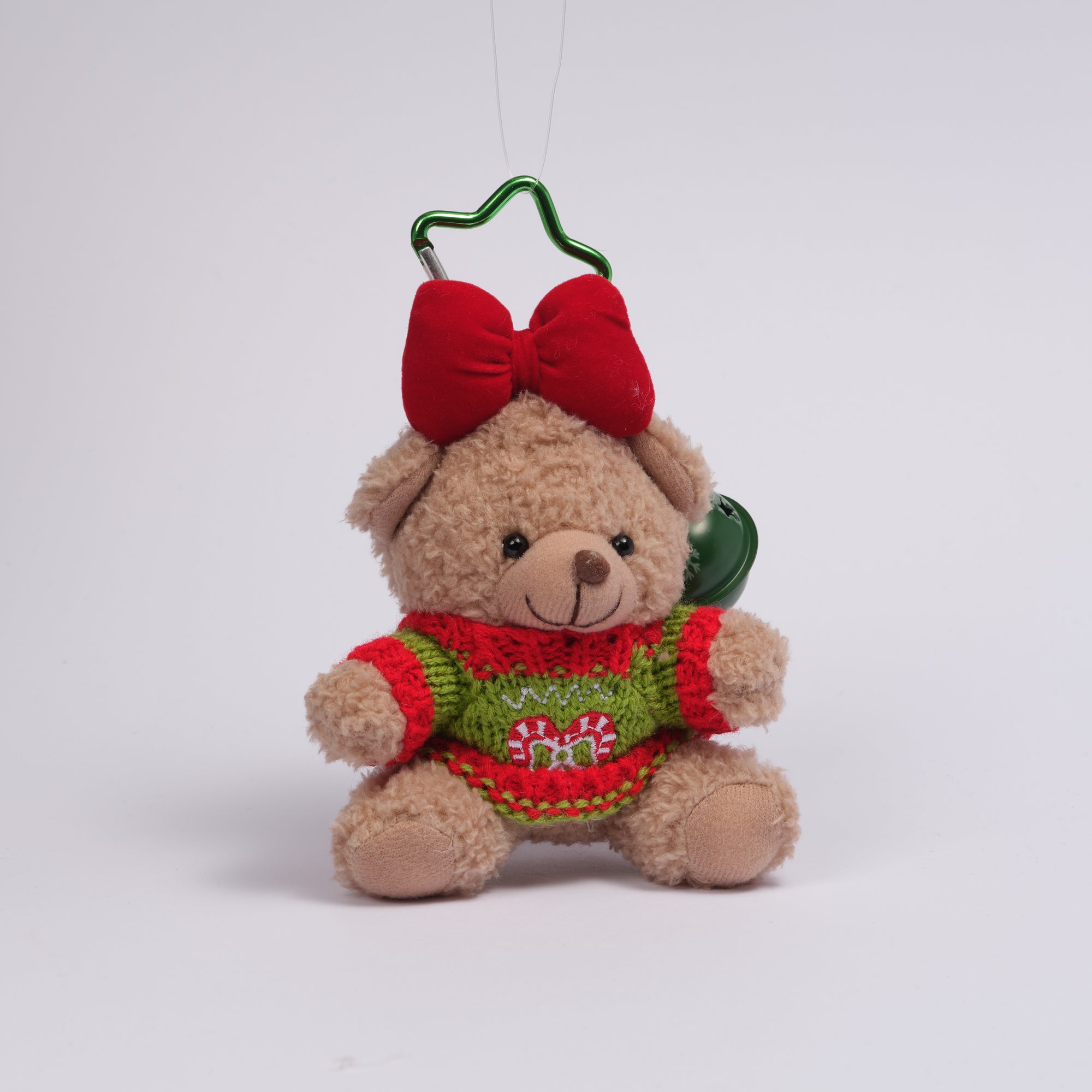 Karácsonyi maci kulcstartó