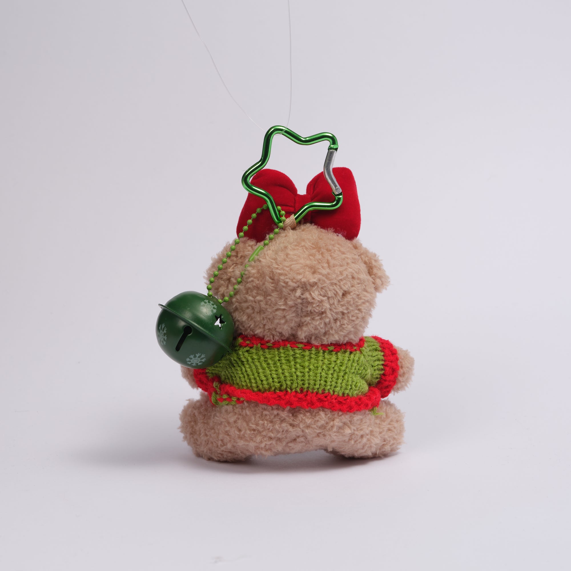 Karácsonyi maci kulcstartó