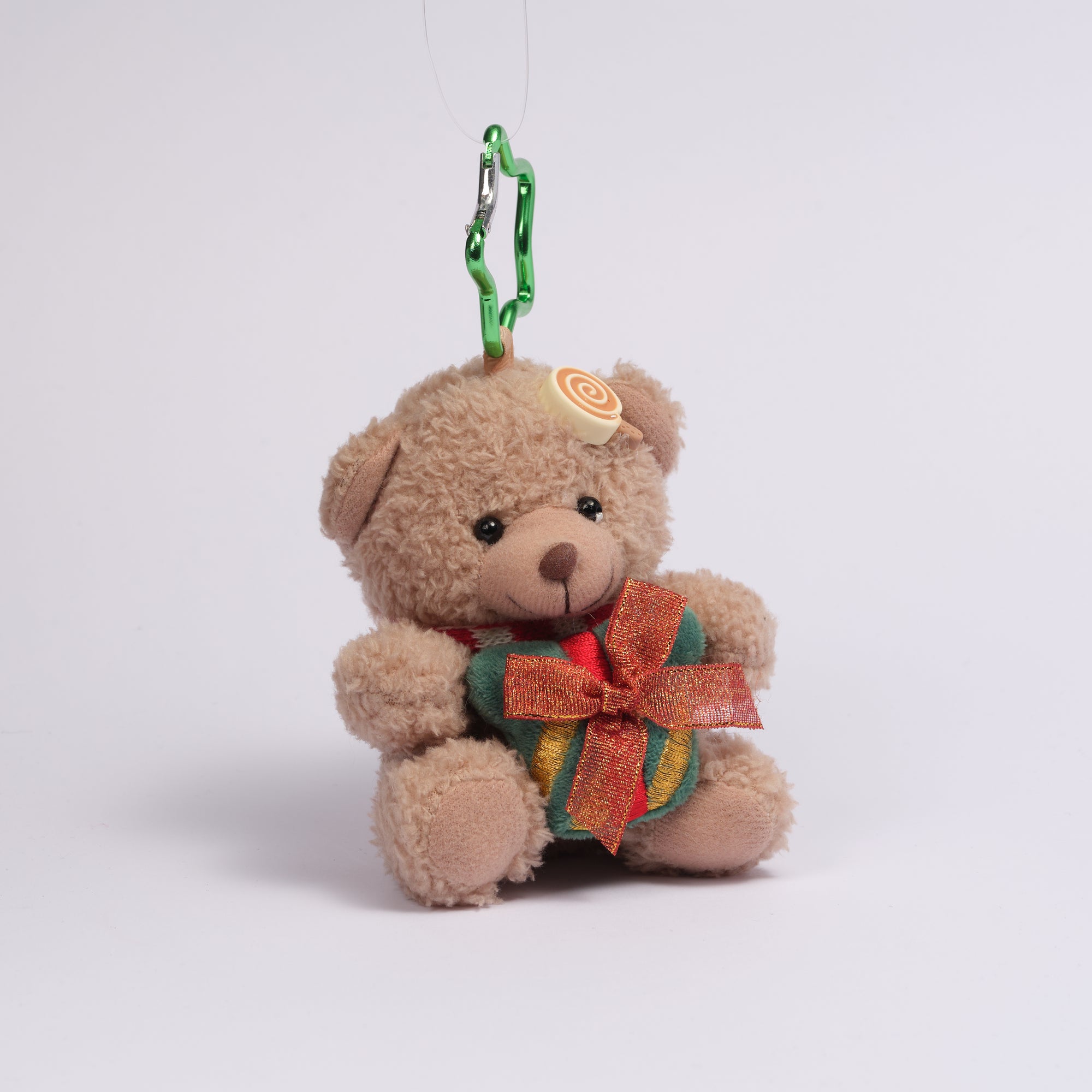 Karácsonyi maci kulcstartó