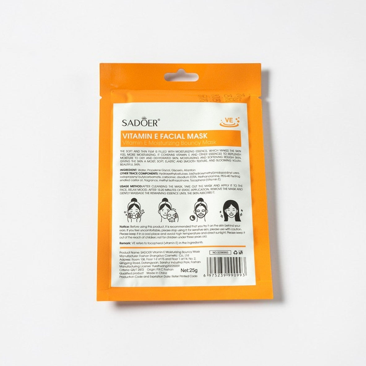 E-vitamin arcmaszk