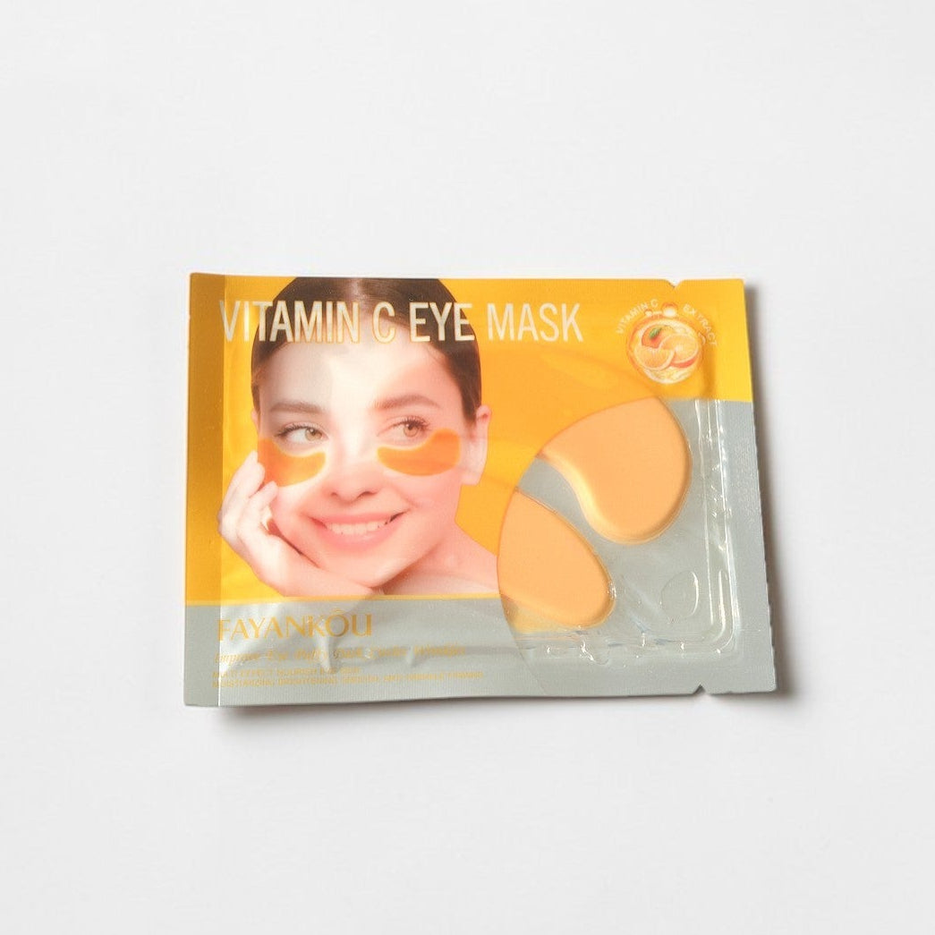 Vitamin C eye mask packaging on a white background